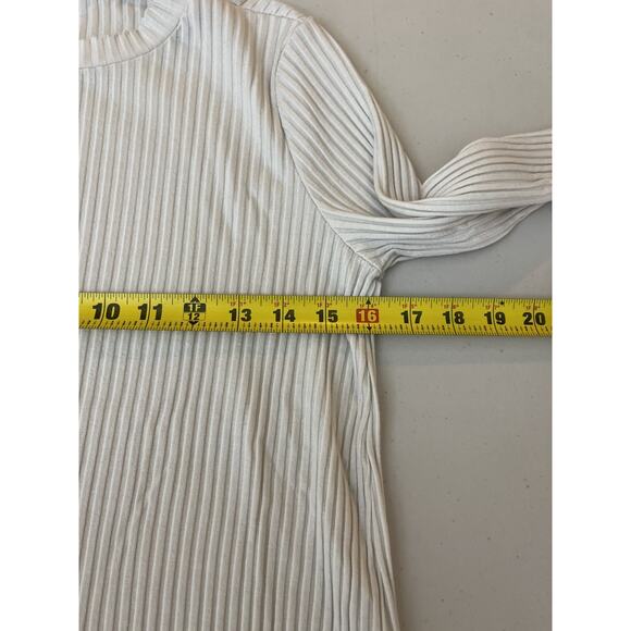 Eileen Fisher Texture Stretch Rib Tencel Minimal Scandi Top Capsule Quiet Luxe S - Picture 16 of 16